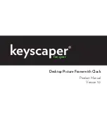 Keyscaper Desktop Picture Frame with Clock Product Manual предпросмотр