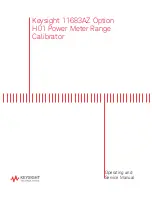 Preview for 1 page of Keysight Technologies 11683AZ Option H01 Operating And Service Manual