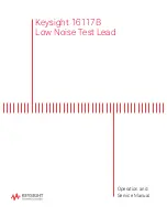 Preview for 1 page of Keysight Technologies 16117B Operation And Service Manual