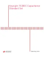 Preview for 1 page of Keysight Technologies 16380C Operating Note