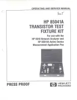 Preview for 3 page of Keysight Technologies 85041A Operating And Service Manual