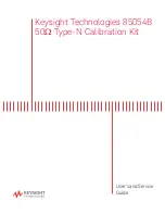 Preview for 1 page of Keysight Technologies 85054B User'S And Service Manual