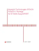 Keysight Technologies B1542A Pulsed IV Package User Manual preview