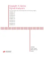 Keysight Technologies CXA N9000B Manual preview