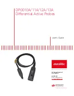 Keysight Technologies DP001 A Series User Manual preview