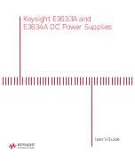 Keysight Technologies E3630 Series User Manual предпросмотр