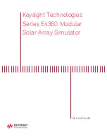 Keysight Technologies E4360 Series Service Manual preview