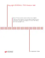 Preview for 1 page of Keysight Technologies E6650AU-TRX Installation Note