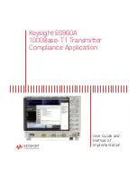 Предварительный просмотр 1 страницы Keysight Technologies E6960A 1000Base-T1 User Manual And Method Of Implementation