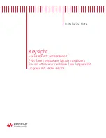 Preview for 1 page of Keysight Technologies E8364-60108 Installation Note