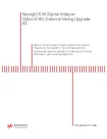 Предварительный просмотр 1 страницы Keysight Technologies EXA Installation Note