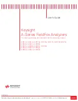 Keysight Technologies FieldFox A Series User Manual preview