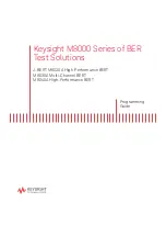 Keysight Technologies J-BERT M8020A Programming Manual preview