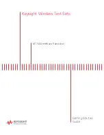 Preview for 1 page of Keysight Technologies M1740A Getting Started Manual