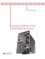 Preview for 1 page of Keysight Technologies M9038A Startup Manual