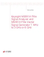 Keysight Technologies M9381A PXIe Startup Manual предпросмотр