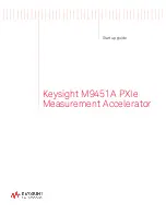 Preview for 1 page of Keysight Technologies M9451A Startup Manual