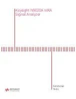 Keysight Technologies MXA N9020A Instruction предпросмотр