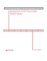 Keysight Technologies N432A User Manual preview