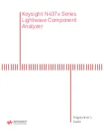 Keysight Technologies N437 Series Programmer'S Manual предпросмотр