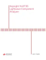 Keysight Technologies N4373D User Manual preview