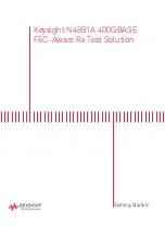 Keysight Technologies N4891A Getting Started preview