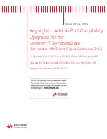 Preview for 1 page of Keysight Technologies N5221B Manual