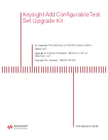 Preview for 1 page of Keysight Technologies N5224AU-401 Installation Note