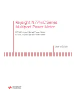 Предварительный просмотр 1 страницы Keysight Technologies N774 C Series User Manual