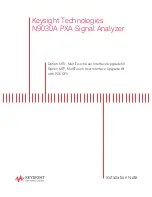 Preview for 1 page of Keysight Technologies N9030A Installation Note