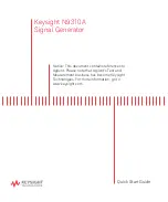 Предварительный просмотр 1 страницы Keysight Technologies N9310A Quick Start Manual