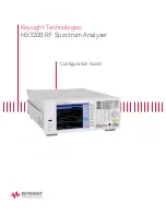 Preview for 1 page of Keysight Technologies N9320A RF Configuration Manual