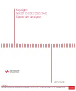 Preview for 1 page of Keysight Technologies N9321C User Manual