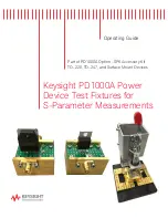 Предварительный просмотр 1 страницы Keysight Technologies PD1000A Operating Manual