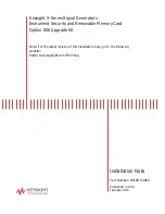 Keysight Technologies X-Series Installation Note предпросмотр