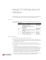 Keysight Technologies Y1215A Installation Instructions Manual предпросмотр