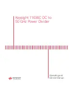 Keysight 11636C Operating And Service Manual preview