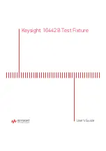 Предварительный просмотр 1 страницы Keysight 16442B User Manual