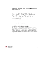 Preview for 5 page of Keysight 33210-80001 Installation Instructions Manual