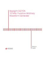 Предварительный просмотр 1 страницы Keysight 33210A Service Manual