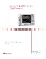 Предварительный просмотр 1 страницы Keysight 4000 X-Series Advanced Training Manual