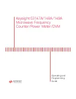 Предварительный просмотр 1 страницы Keysight 53147A Operating And Programming Manual