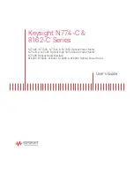 Предварительный просмотр 1 страницы Keysight 8162-C Series User Manual