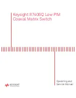 Keysight 87406Q Operating And Service Manual preview