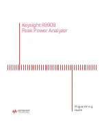 Предварительный просмотр 1 страницы Keysight 8990B Programming Manual