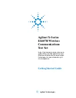 Предварительный просмотр 1 страницы Keysight Agilent X-Series Getting Started Manual