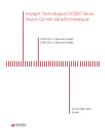 Keysight CX3322A Quick Operation Manual preview