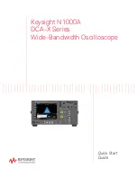 Keysight DCA-X Series Quick Start Manual предпросмотр