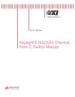 Keysight E1442A User Manual предпросмотр