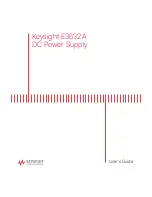 Keysight E3632A User Manual preview